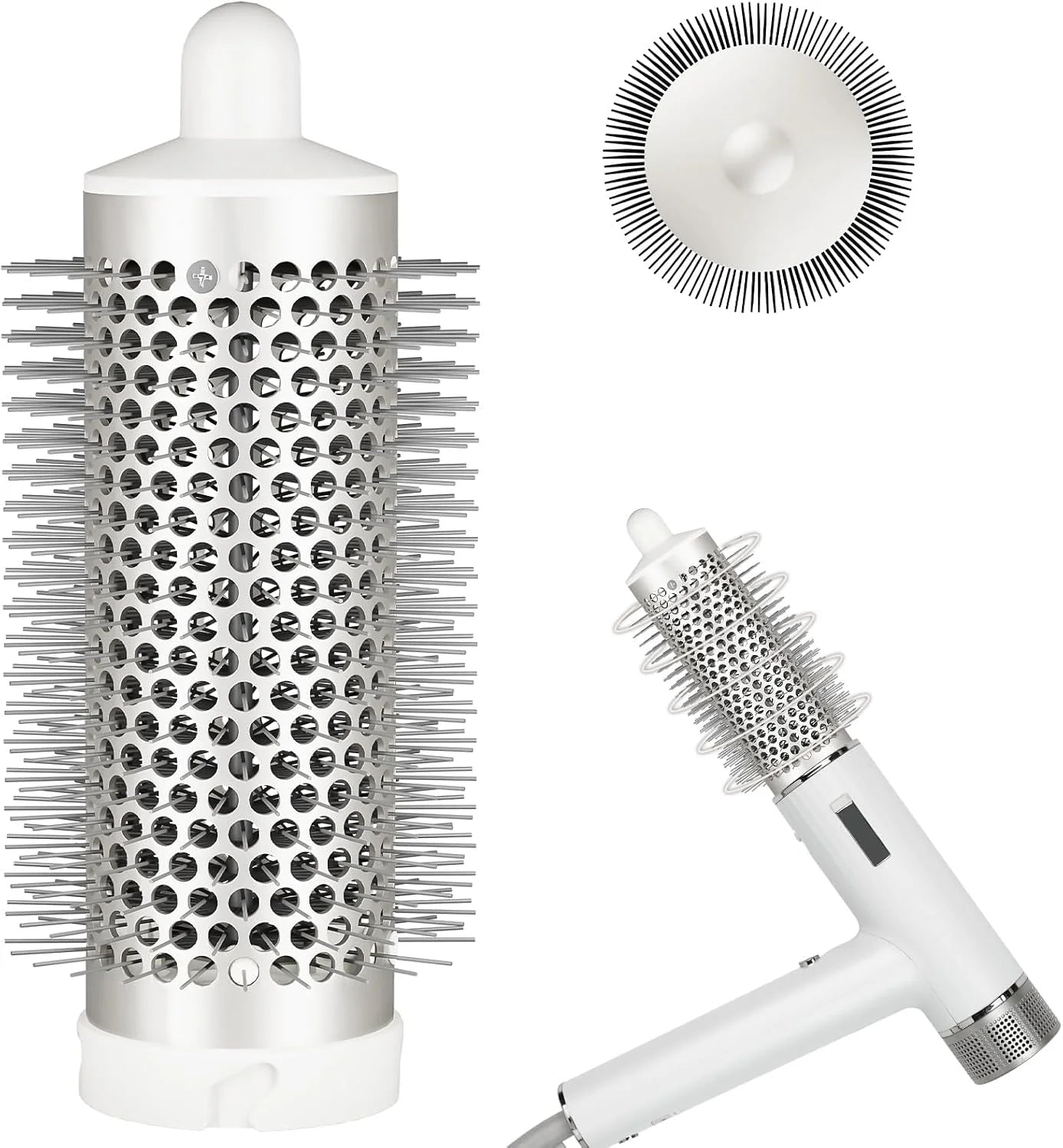 Round Brush Attachment for Shark SpeedStyle, for Shark Speed Style Pro/Pro Flex Hair Dryer, Round Volumizing Brush Accessories for Smooth Adds Volume Curls for Long Hair