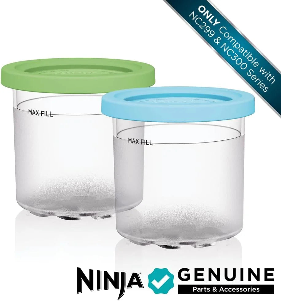 Ninja® CREAMi® Original Pints 2 Pack with Storage Lids, XSKPLID2CD