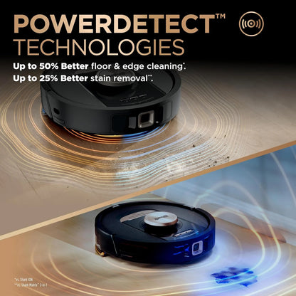 Shark PowerDetect NeverTouch Pro Robot Vacuum & Mop, Black,RV2820ZE