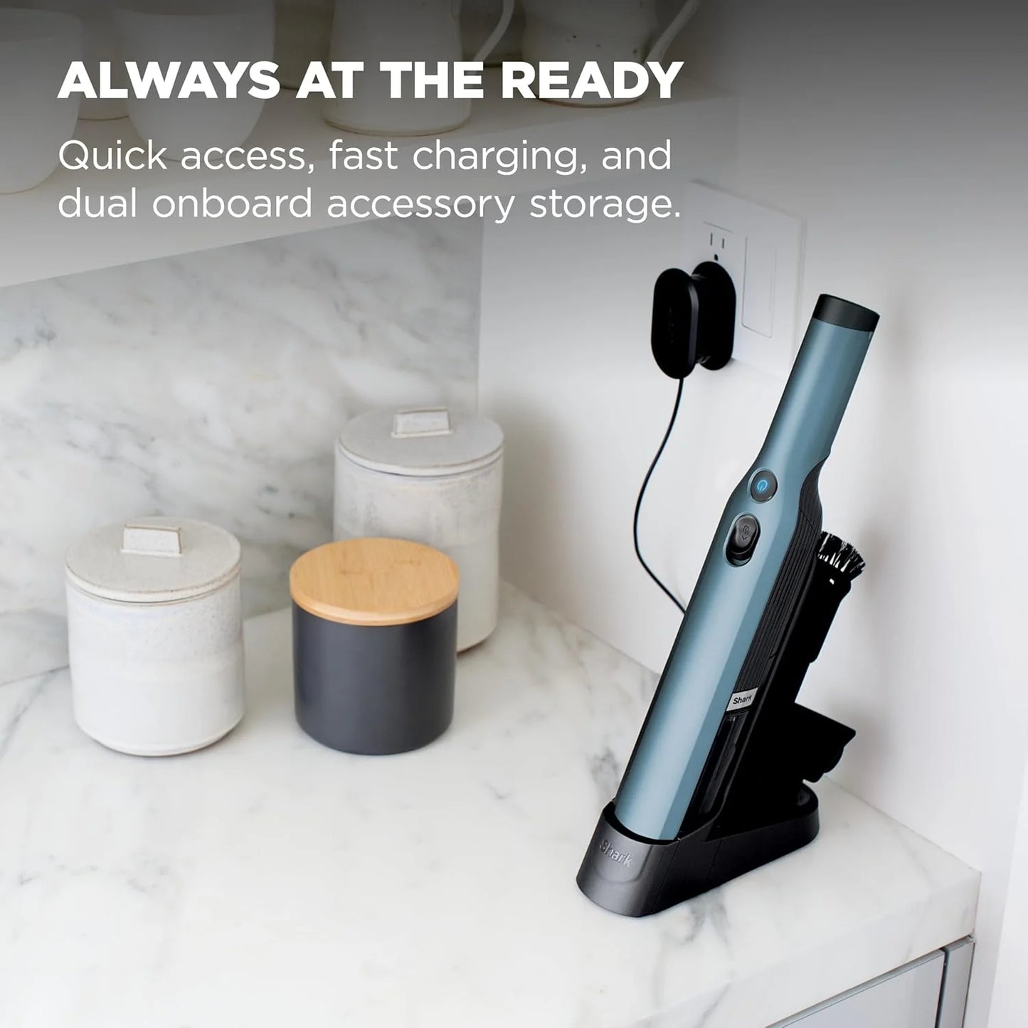Shark WANDVAC Cordless Hand Vac, Cove Blue, WV201BLBRN