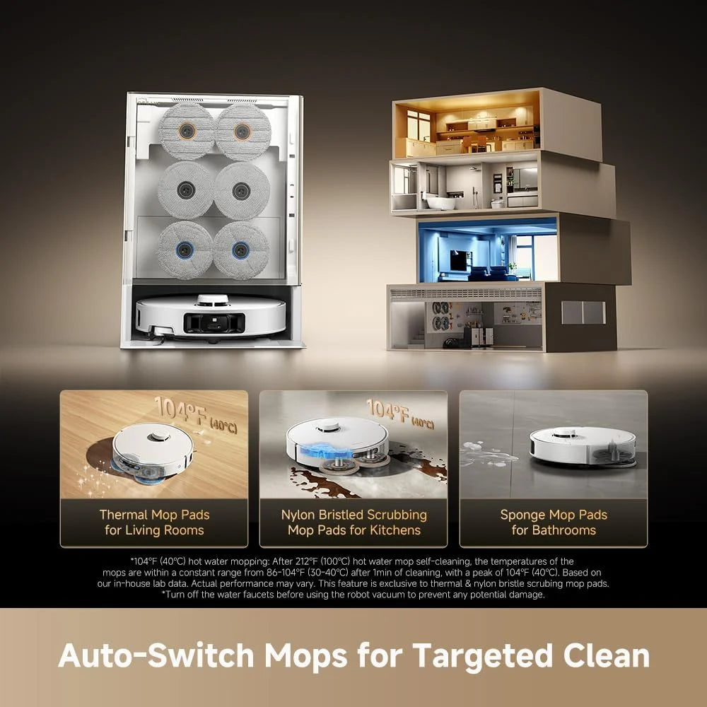dreame Matrix10 Pro Robot Vacuum and Mop with AI RGB Avoidance