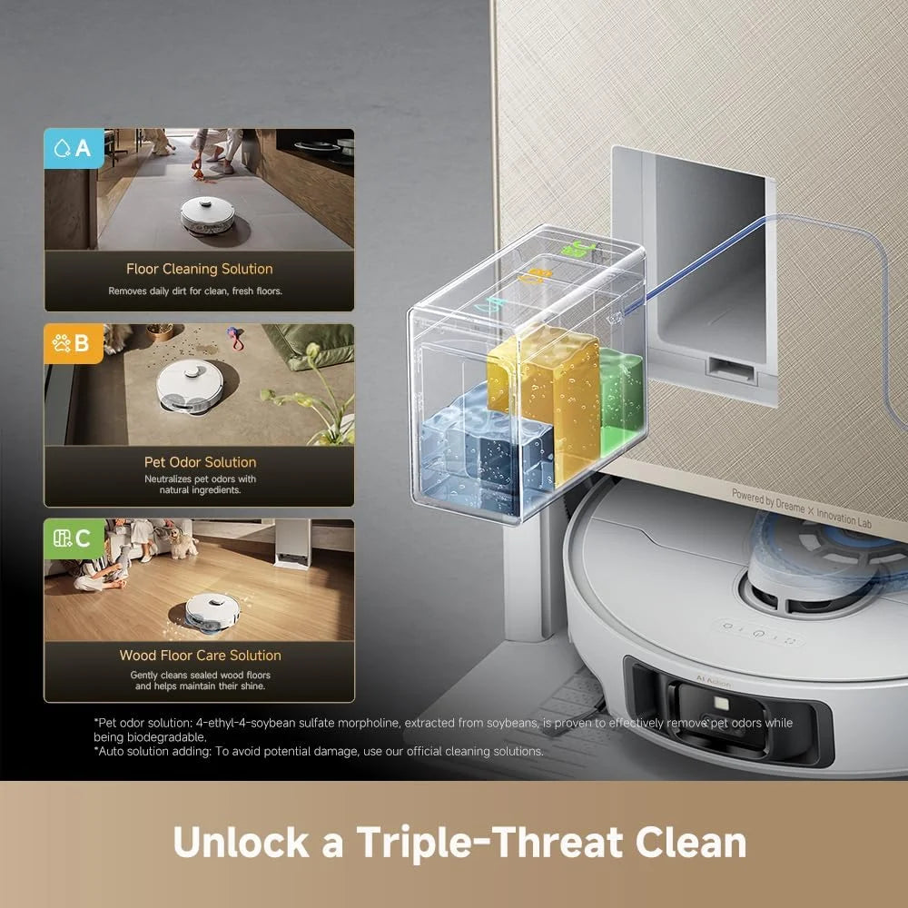 dreame Matrix10 Pro Robot Vacuum and Mop with AI RGB Avoidance