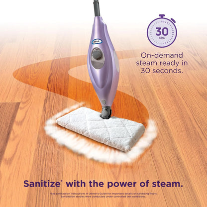 Shark Steam Pocket Mop with 2 Washable Double-sided Pads, Purple, S3501