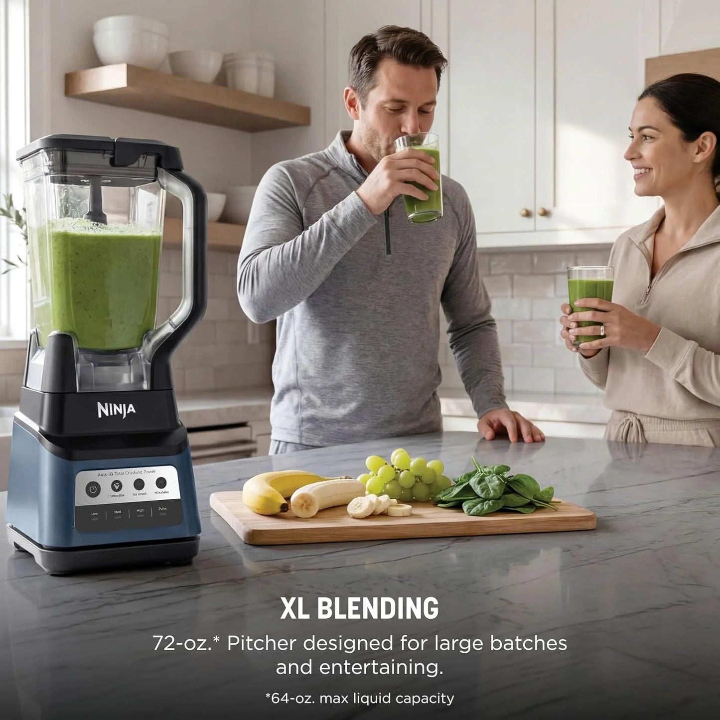 Ninja Professional Plus Blender, Auto-iQ, 1400W, 72oz Pitcher, BN701BLBRN
