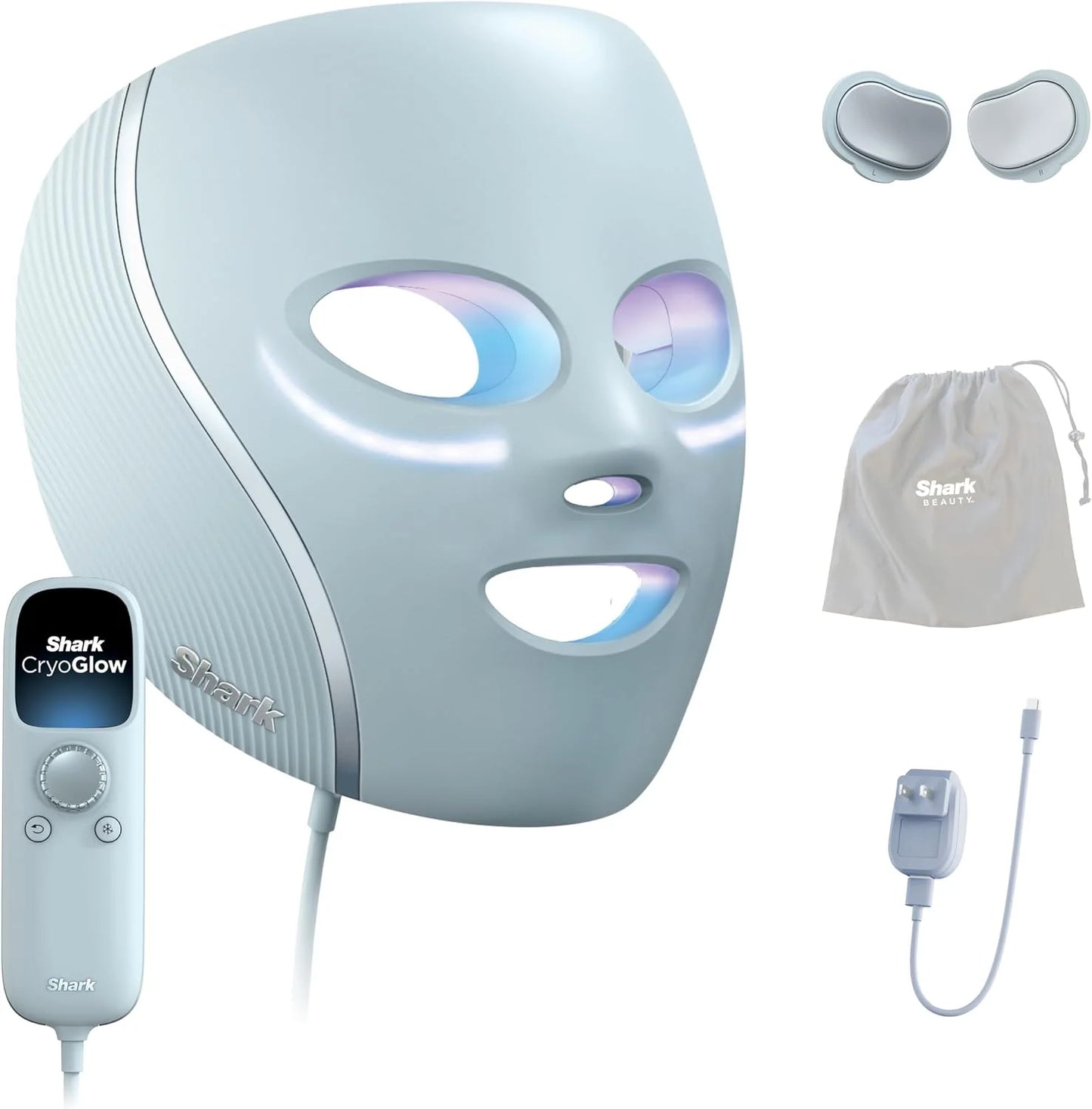 Shark CryoGlow LED Face Mask in Blue Frost, FW312