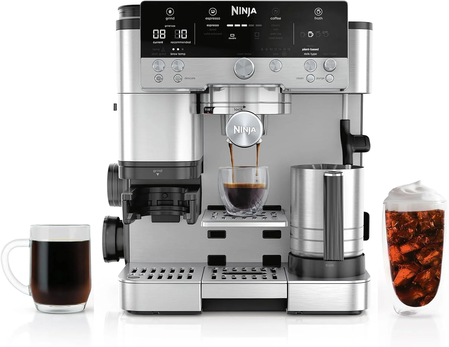 Ninja Luxe Café Premier 3-in-1 Espresso Machine, Drip Coffee, & Cold Brew