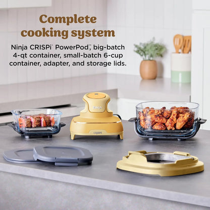 Ninja Crispi Glass Air Fryer, 4-in-1, Ginger Snap, FN101GD