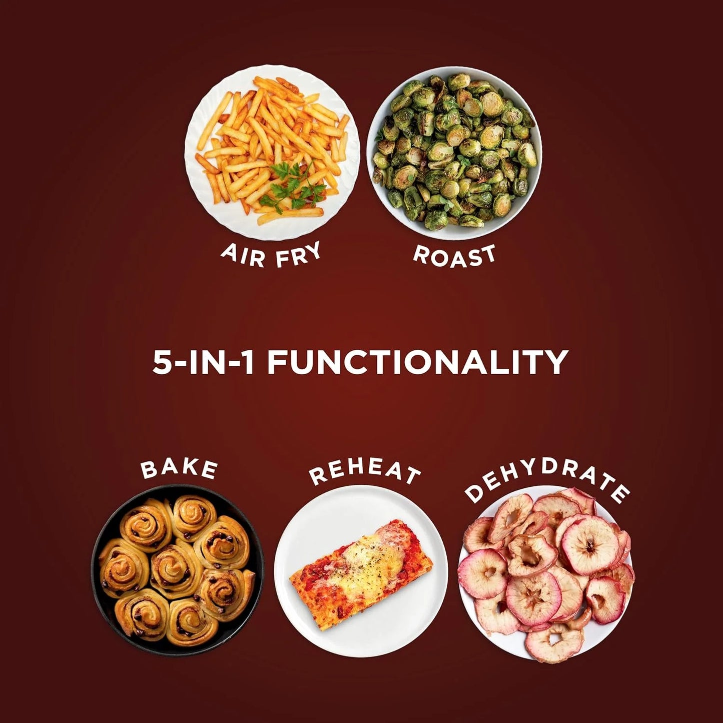 Ninja Air Fryer, 4 Qt Capacity, 4-in-1 Crisp, Roast, Reheat, and Dehydrate, Dishwasher Safe Parts, 105°F-400°F, 1550 Watt, Grey, AF101