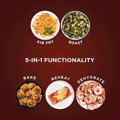 Ninja Air Fryer, 4 Qt Capacity, 4-in-1 Crisp, Roast, Reheat, and Dehydrate, Dishwasher Safe Parts, 105°F-400°F, 1550 Watt, Grey, AF101
