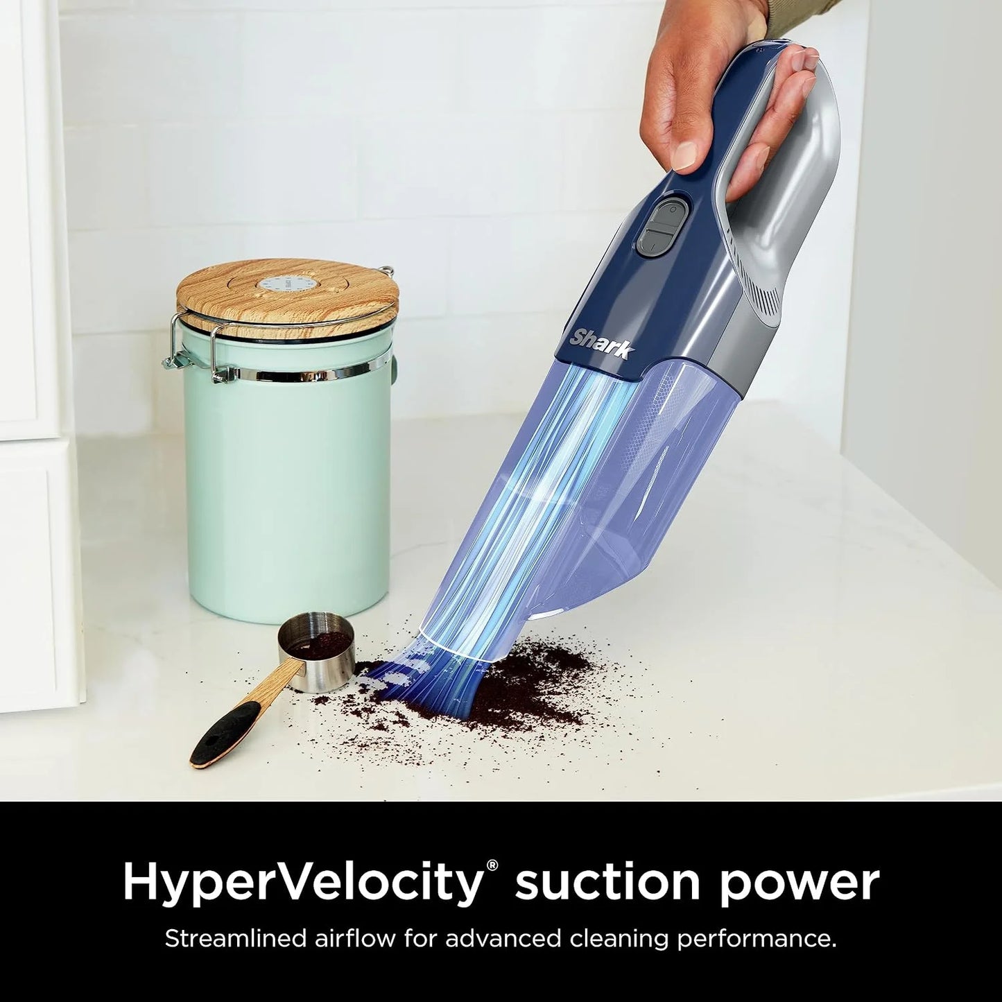 Shark Cyclone PET Handheld Vacuum, Navy Blue/Grey, CH701