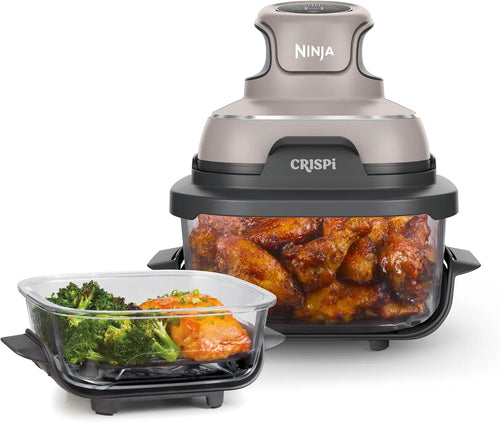 Ninja Crispi Glass Air Fryer, 4-in-1, Stone, FN101ST