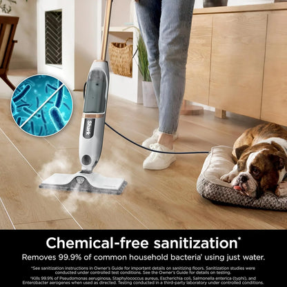 Shark SteamSpot Steam Mop with Steam Blaster Technology, White, S2001
