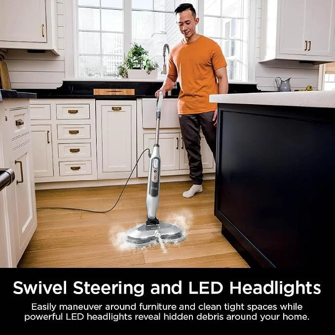 Shark Steam & Scrub with Steam Blaster Technology, White, S8201