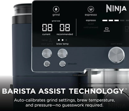 Ninja Luxe Café Premier Espresso & Rapid Cold Brew, Cyberspace, ES601CY