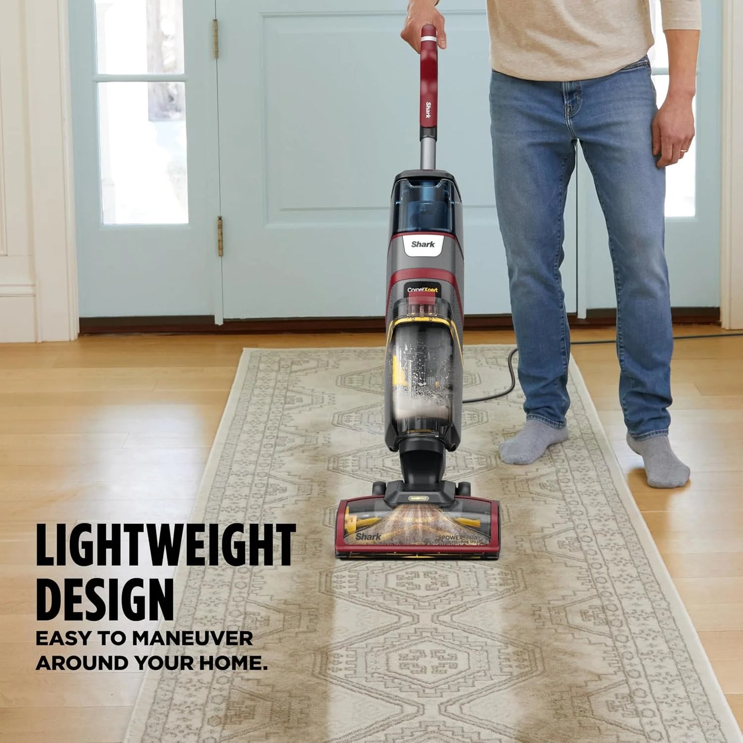 Shark CarpetXpert HairPro, Upright Carpet & Area Rug Cleaner, EX221BRN
