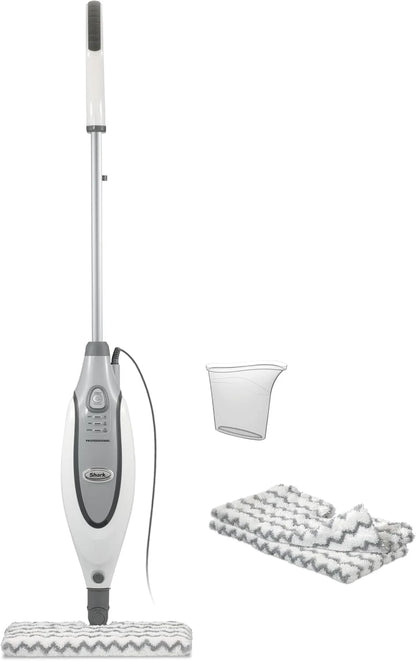 Shark Professional Steam Pocket Mop with 2 Double-sided Pads, White, S3601