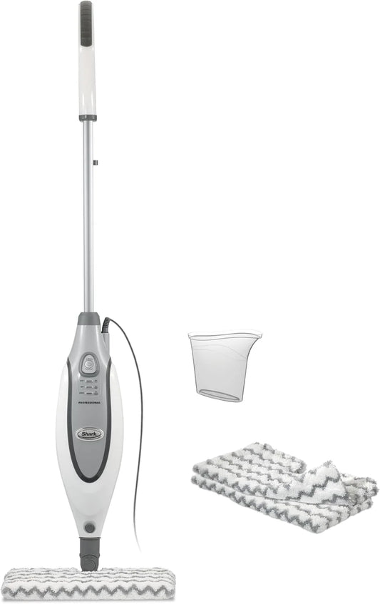 Shark Professional Steam Pocket Mop with 2 Double-sided Pads, White, S3601
