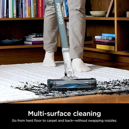 Shark PowerPro Plus Cordless Stick Vacuum, Pure Water, IZ377H