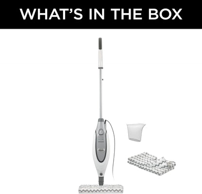 Shark Professional Steam Pocket Mop with 2 Double-sided Pads, White, S3601