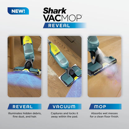 Shark VACMOP Reveal Cordless Vacuum & Spray Mop, Green, VM401