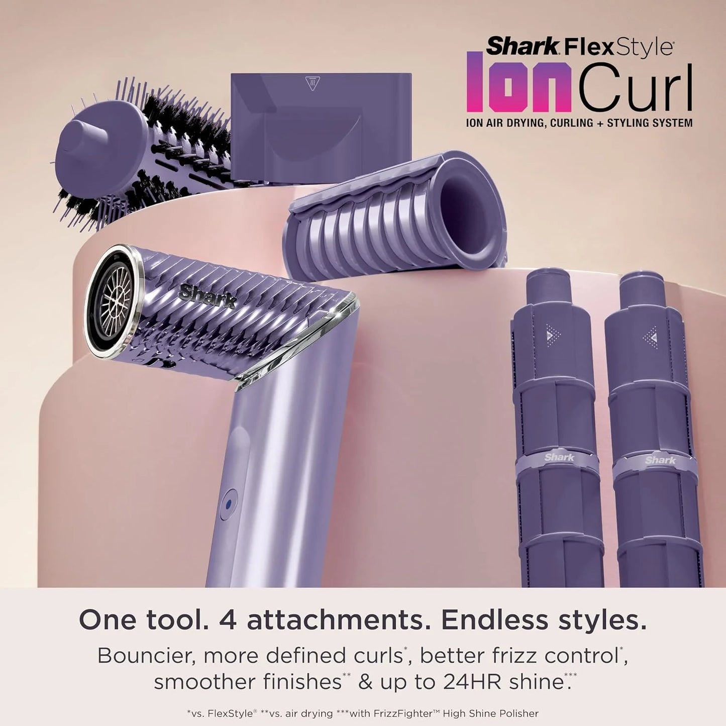 Shark FlexStyle IonCurl Ion Air Drying, Curling and Styling System, HD840PU
