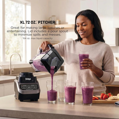 Ninja Professional Blender, 1000W, Total Crushing Tech, 72oz Pitcher, BL610