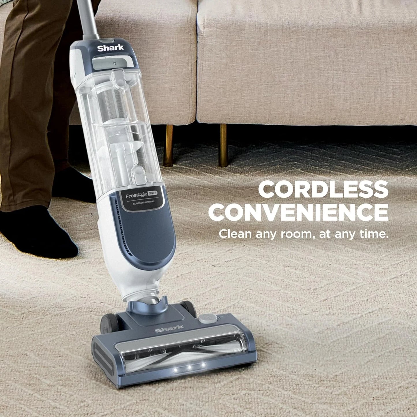 Shark Freestyle Max Cordless Upright Vacuum, Nordic Blue, SV2002