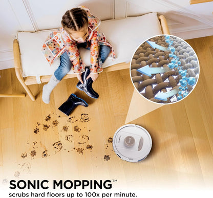 Shark Stratos 2-in-1 Robot Vacuum & Mop, White,AV2700ZE