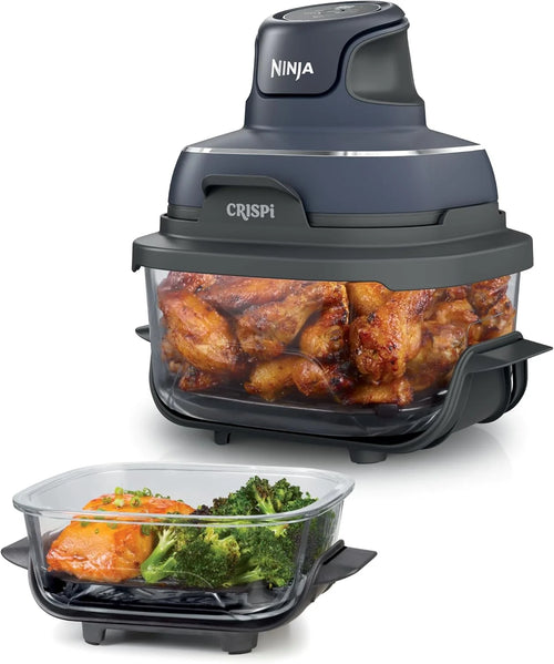Ninja Crispi Glass Air Fryer, 4-in-1, Grey, FN101GY
