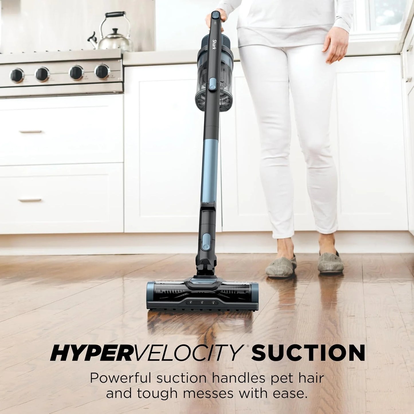 Shark Pet Cordless Stick Vacuum, Ice Blue, IX141AMZ
