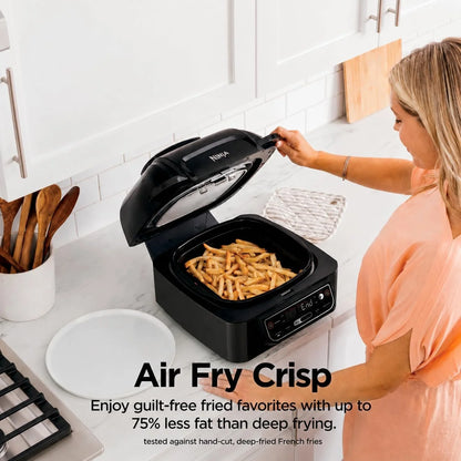 Ninja® Foodi® Smart 5-in-1 Indoor Grill & 4-qt Air Fryer, Black, LG451BK