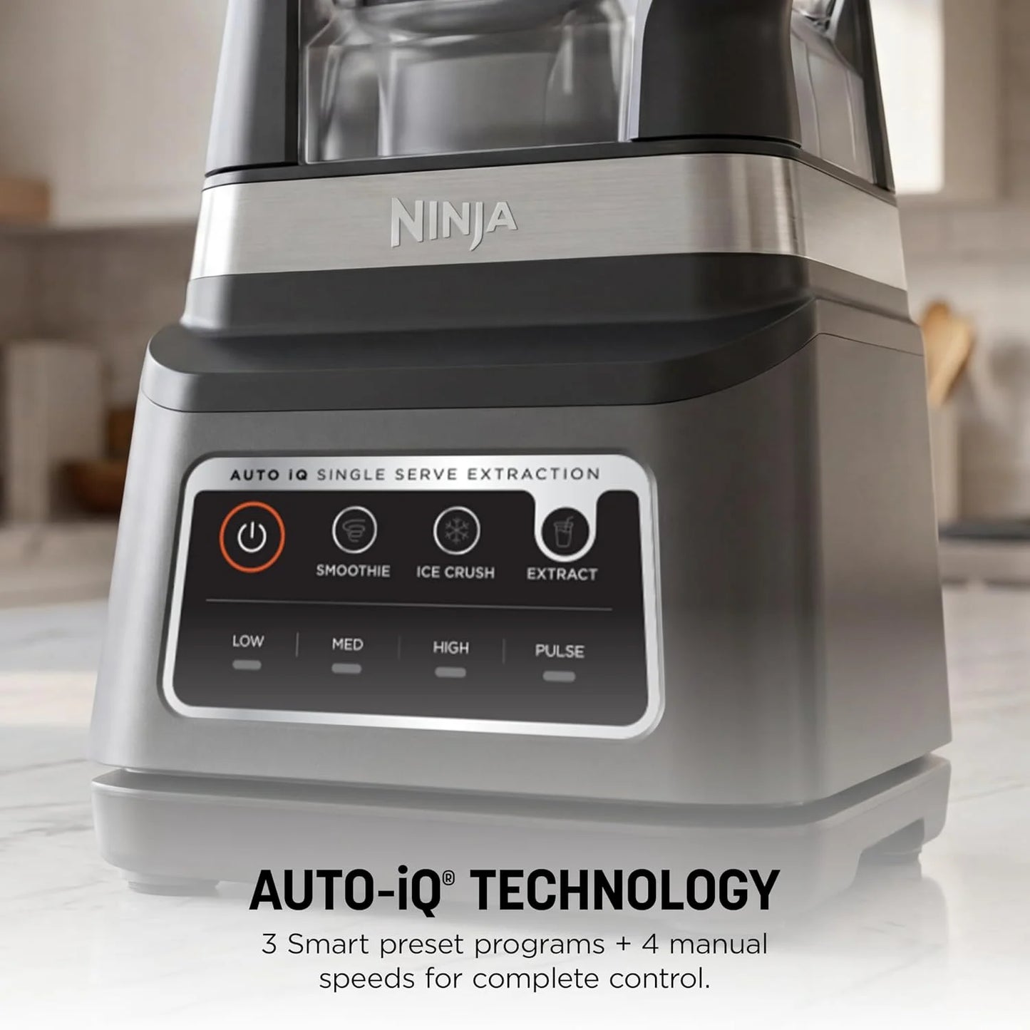 Ninja BN751 Professional Plus DUO Blender, 1400 Peak Watts, 3 Auto-IQ Programs for Smoothies, Frozen Drinks & Nutrient Extractions, 72-oz. Total Crushing Pitcher & (2) 24 oz. To-Go Cups, Black