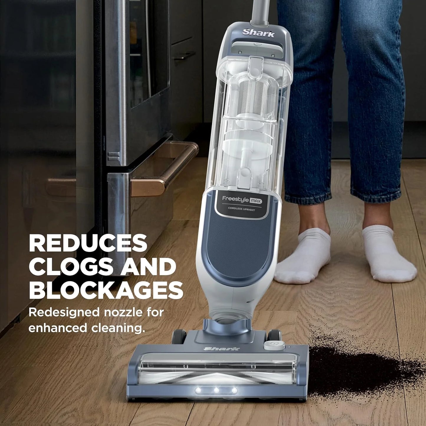 Shark Freestyle Max Cordless Upright Vacuum, Nordic Blue, SV2002