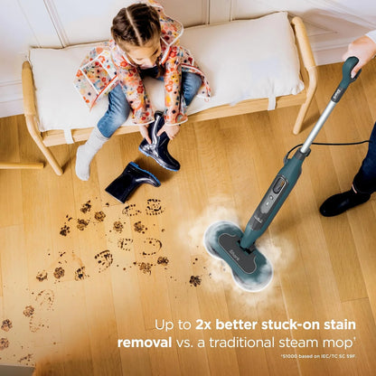 Shark Steam & Scrub Hard Floor Steam Mop, Teal, S8002BRN
