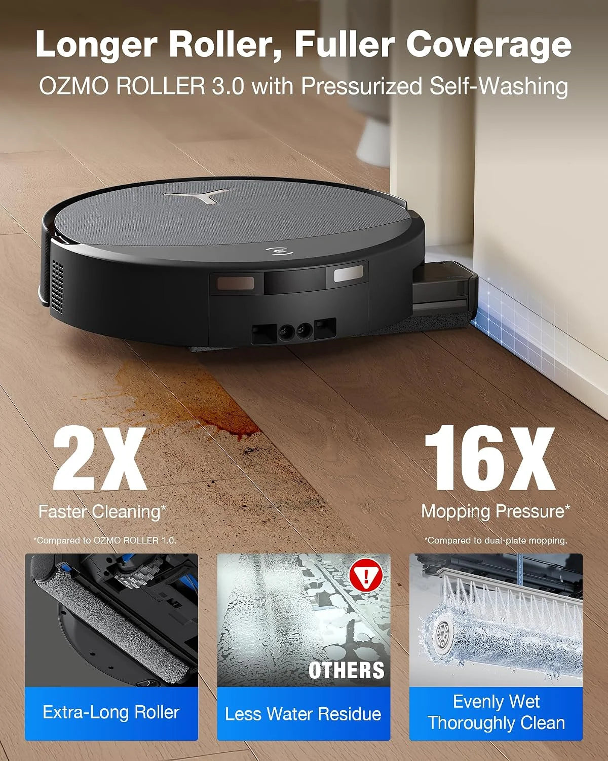 ECOVACS DEEBOT T90 PRO Omni Robot Vacuum and Mop, 30000Pa Blast Suction