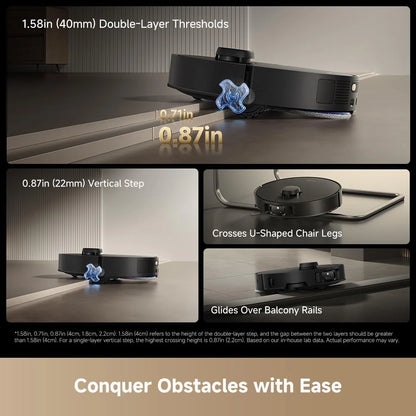 dreame Matrix10 Pro Robot Vacuum and Mop with AI RGB Avoidance