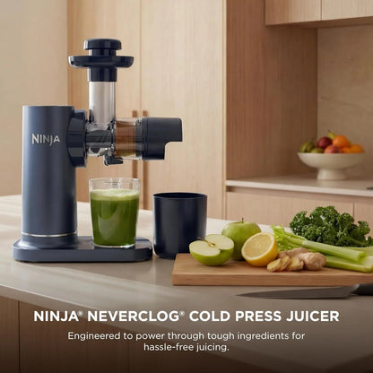 Ninja NeverClog Cold Press Juicer, 24oz Jug, 36oz Pulp, Navy, JC151NV