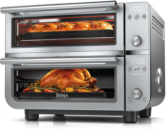 Ninja Double Oven Pro Smart XL, 12-in-1, Silver, DCT821