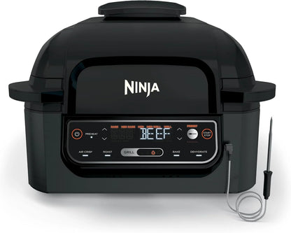 Ninja® Foodi® Smart 5-in-1 Indoor Grill & 4-qt Air Fryer, Black, LG451BK
