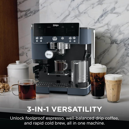 Ninja Luxe Café Premier Espresso & Rapid Cold Brew, Cyberspace, ES601CY