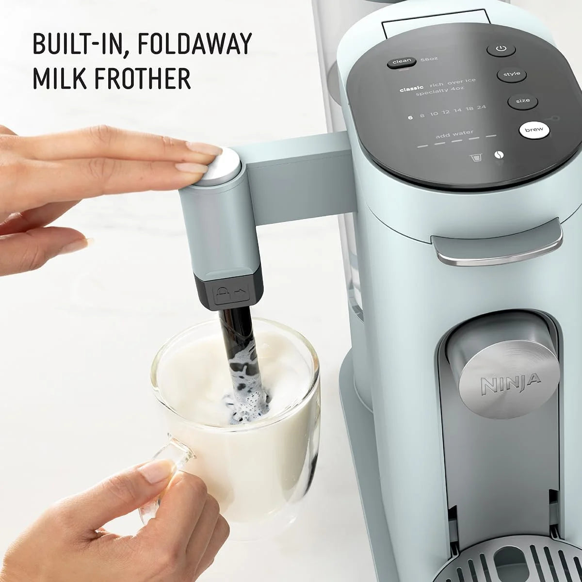 Ninja Pods & Grounds Coffee Maker, K-Cup Compatible, Glacier Blue, PB051GB