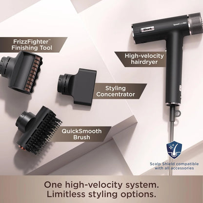 Shark SpeedStyle Pro Ionic Hair Dryer, Scalp Shield, Fine-Medium, HD731