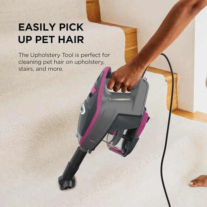 Shark Rocket Pro DLX Corded Stick Vacuum, XL Cup, Handheld, Fuchsia, HV371