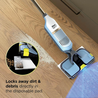 Shark VACMOP Reveal Cordless Vacuum & Spray Mop, Blue, VM401BL