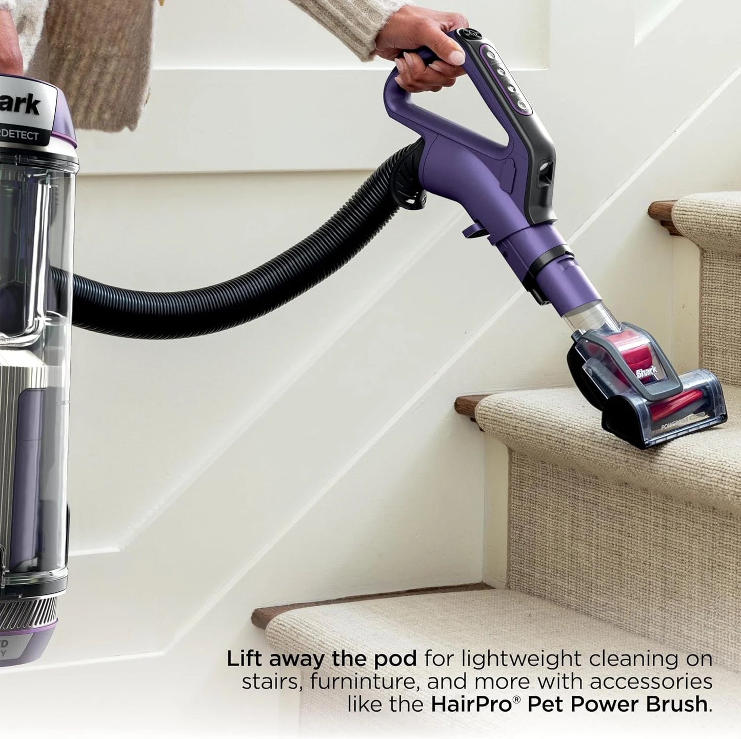 Shark PowerDetect Upright Vacuum, HEPA, Powered Lift-Away, AZ4002