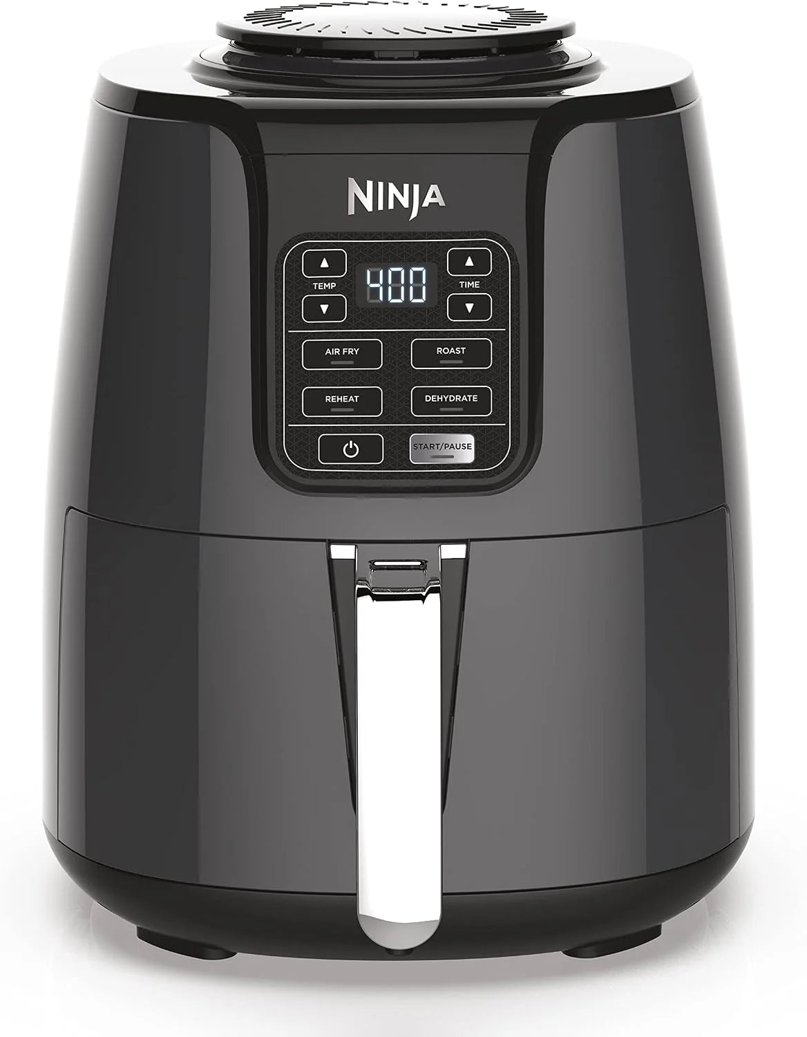 Ninja Air Fryer, 4 Qt Capacity, 4-in-1 Crisp, Roast, Reheat, and Dehydrate, Dishwasher Safe Parts, 105°F-400°F, 1550 Watt, Grey, AF101