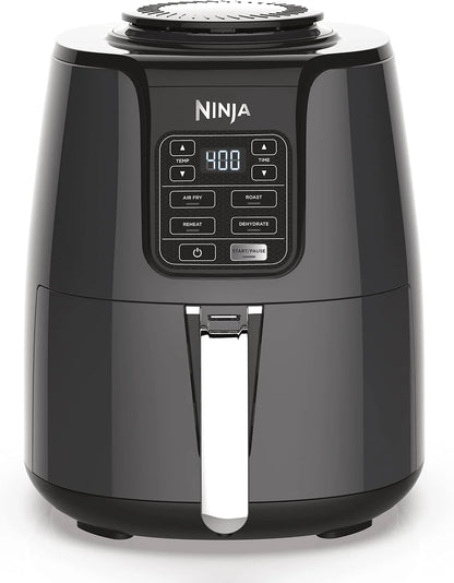 Ninja Air Fryer, 4 Qt Capacity, 4-in-1 Crisp, Roast, Reheat, and Dehydrate, Dishwasher Safe Parts, 105°F-400°F, 1550 Watt, Grey, AF101