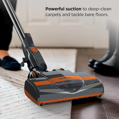 Shark Rocket Corded Stick Vacuum, Carpet & Hard Floors, Gray/Orange, HV301