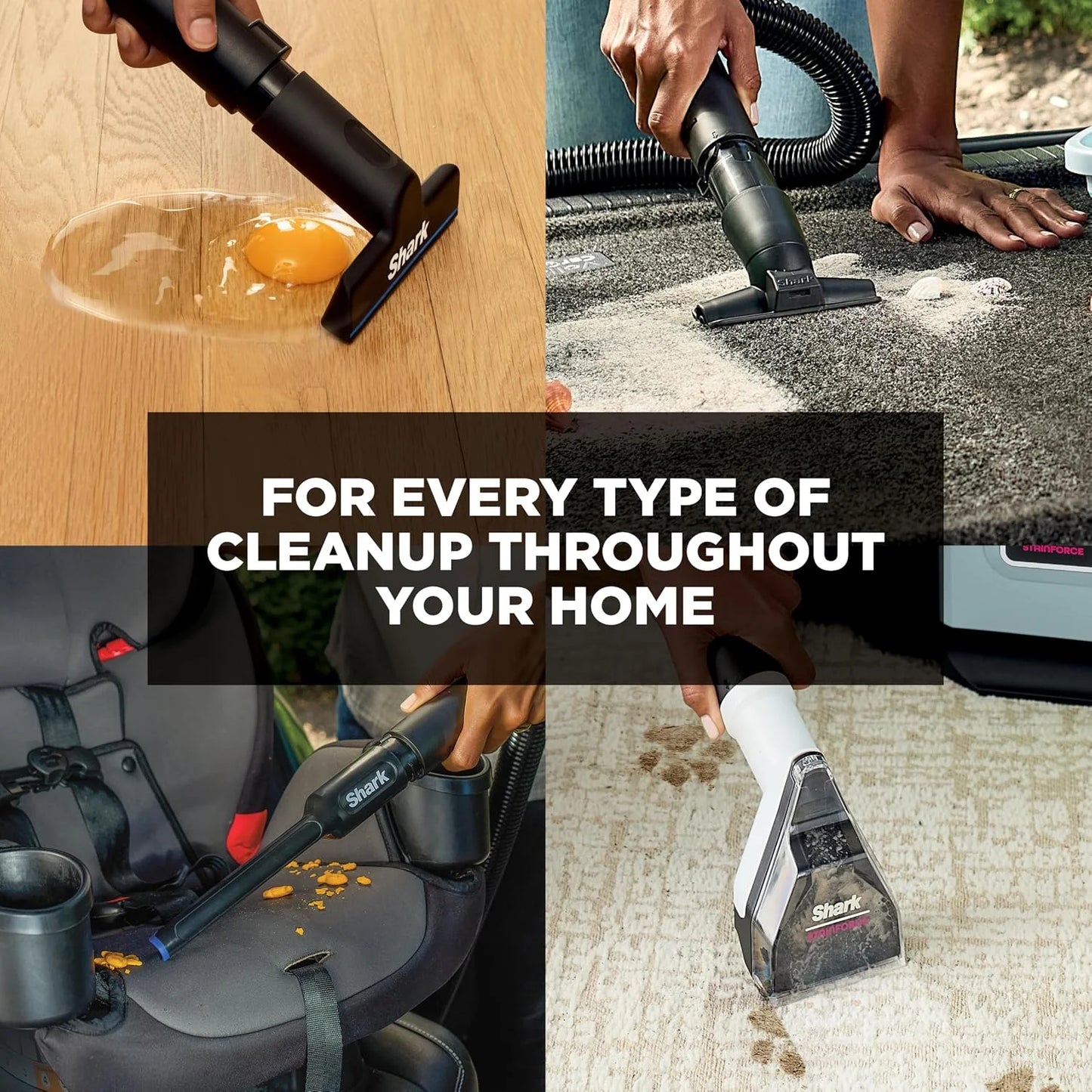 Shark EveryMess 3-in-1 Wet/Dry Vac & Stain Eliminator, 4 Tools VX101