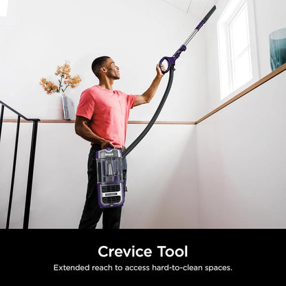 Shark Lift-Away Upright Vacuum, PowerFins, No Hair Wrap, Eggplant, ZD201